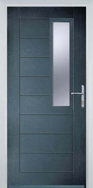 Door Stop Mid Square (86) Modern - Grey