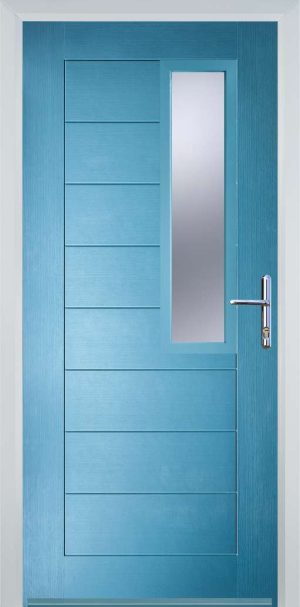 Door Stop Mid Square (86) Modern - Pastle Blue