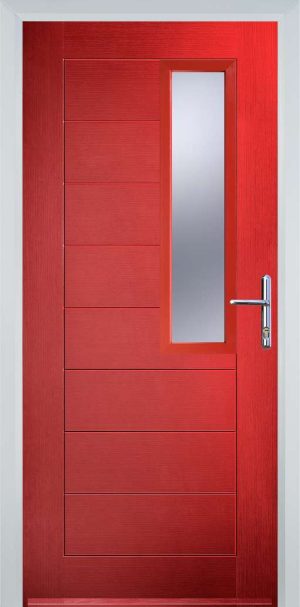 Door Stop Mid Square (86) Modern - Poppy Red
