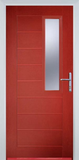Door Stop Mid Square (86) Modern - Red