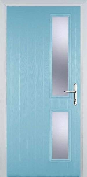 Door Stop Twin Side (Z) Contemporary - Duck Egg blue