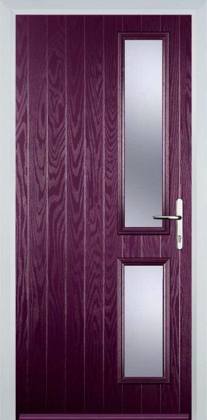 Door Stop Twin Side (Z) Contemporary - Purple Violet