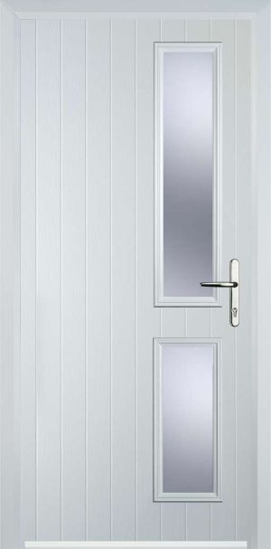 Door Stop Twin Side (Z) Contemporary - White
