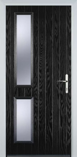 Door Stop Twin Side (ZH) Contemporary - Black