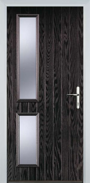 Door Stop Twin Side (ZH) Contemporary - Black Brown