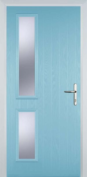Door Stop Twin Side (ZH) Contemporary - Duck Egg blue