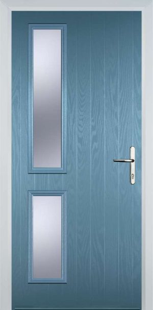 Door Stop Twin Side (ZH) Contemporary - Pastle Blue